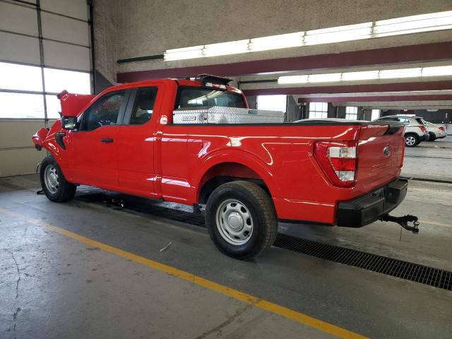 1FTEX1CP3PKD80806 - 2023 FORD F150 SUPER CAB RED photo 2