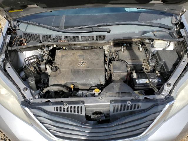 5TDKK3DC6CS244990 - 2012 TOYOTA SIENNA LE SILVER photo 12