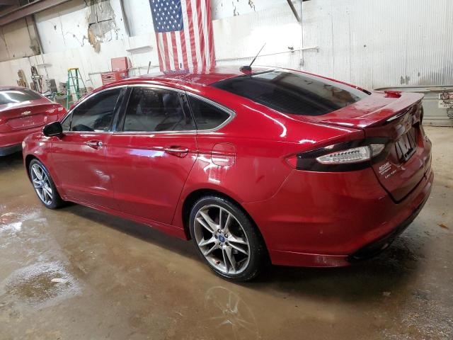 3FA6P0K99DR148628 - 2013 FORD FUSION TITANIUM RED photo 2