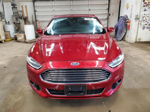 3FA6P0K99DR148628 - 2013 FORD FUSION TITANIUM RED photo 5