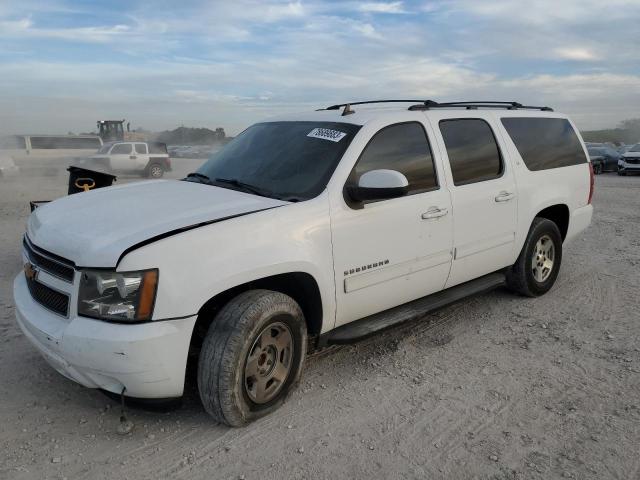 1GNSCJE04ER201764 - 2014 CHEVROLET SUBURBAN C1500 LT WHITE photo 1