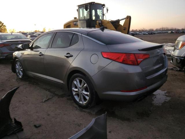 5XXGN4A75CG088405 - 2012 KIA OPTIMA EX GRAY photo 2