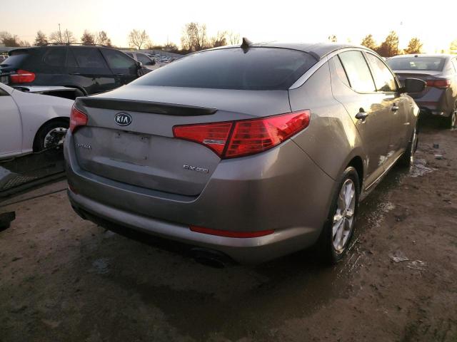 5XXGN4A75CG088405 - 2012 KIA OPTIMA EX GRAY photo 3