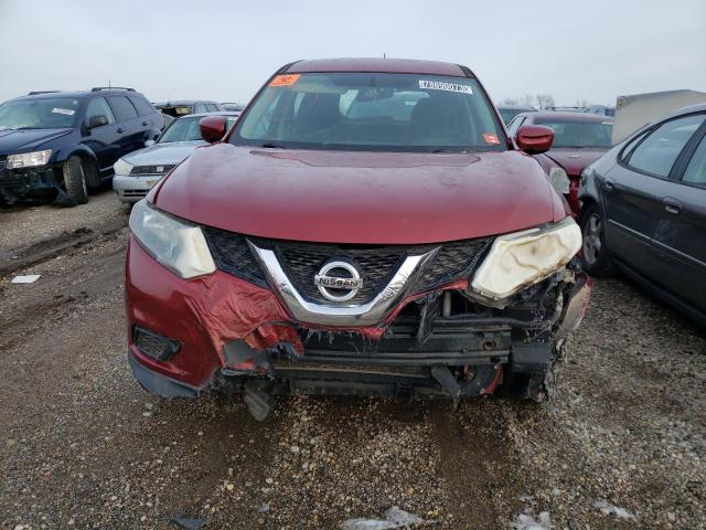 5N1AT2MT9GC811330 - 2016 NISSAN ROGUE S RED photo 5