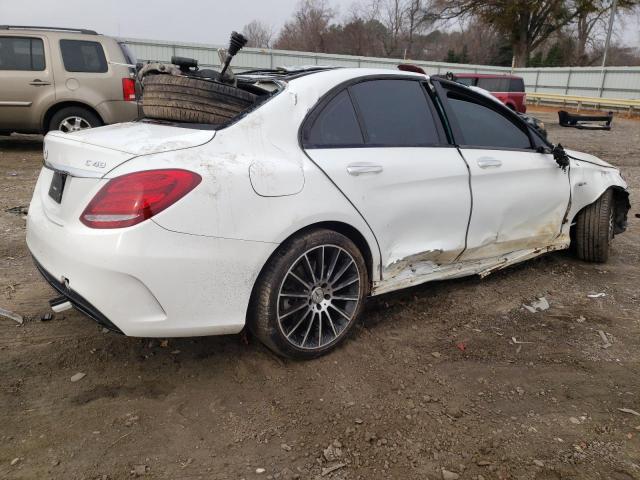 55SWF6EB2HU224324 - 2017 MERCEDES-BENZ C 43 4MATIC AMG WHITE photo 3