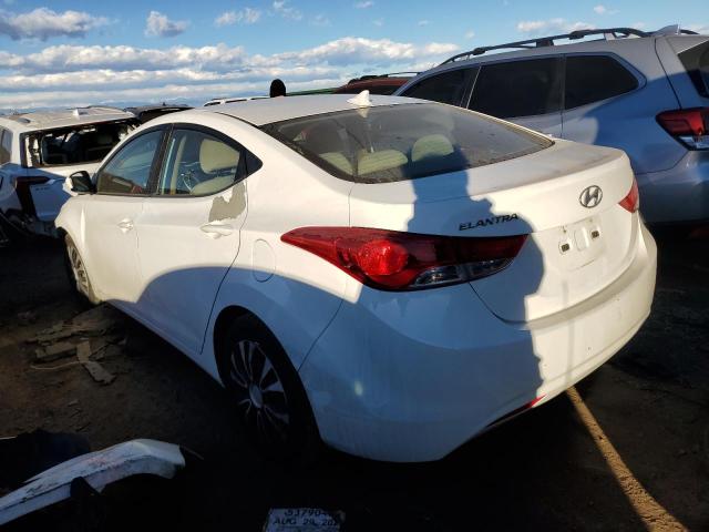 5NPDH4AE6CH090046 - 2012 HYUNDAI ELANTRA GLS WHITE photo 2