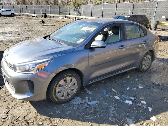 3KPA24AB1KE217458 - 2019 KIA RIO S GRAY photo 1