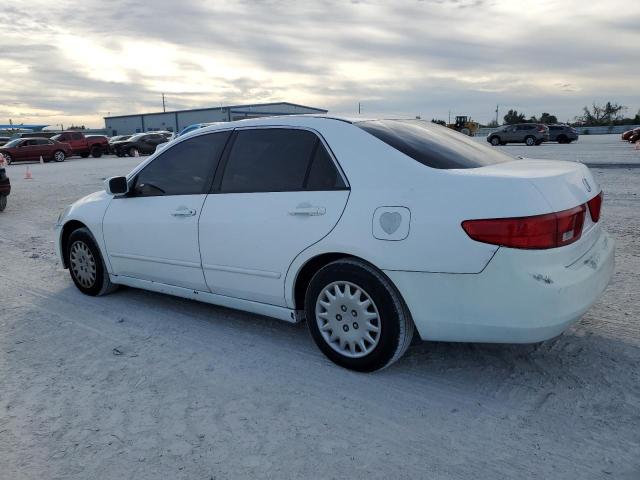 1HGCM56115A172944 - 2005 HONDA ACCORD DX WHITE photo 2