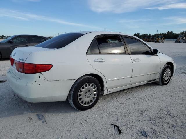 1HGCM56115A172944 - 2005 HONDA ACCORD DX WHITE photo 3