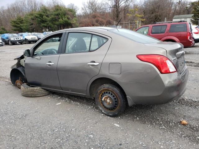 3N1CN7AP0CL846724 - 2012 NISSAN VERSA S GRAY photo 2