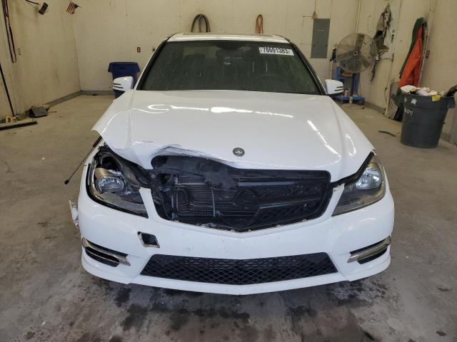 WDDGF4HB7DR270201 - 2013 MERCEDES-BENZ C 250 WHITE photo 5