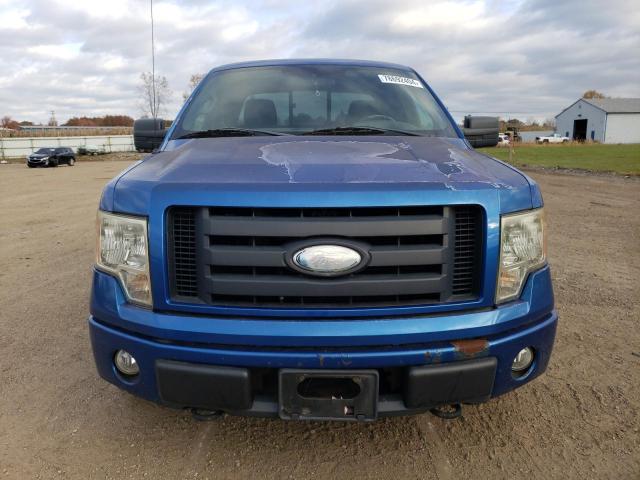 1FTRX14W89FA13855 - 2009 FORD F150 SUPER CAB BLUE photo 5