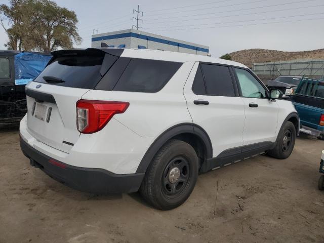 1FM5K8ABXLGD00408 - 2020 FORD EXPLORER POLICE INTERCEPTOR Blanc photo 3