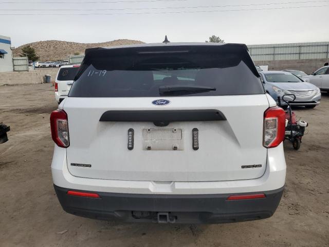 1FM5K8ABXLGD00408 - 2020 FORD EXPLORER POLICE INTERCEPTOR Blanc photo 6