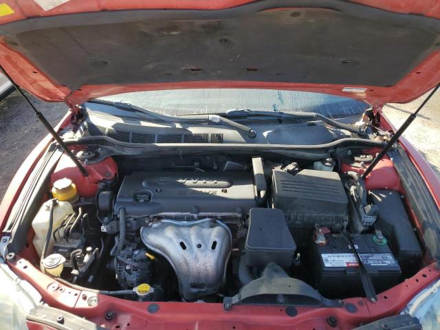 4T1BE46K57U017191 - 2007 TOYOTA CAMRY CE RED photo 11