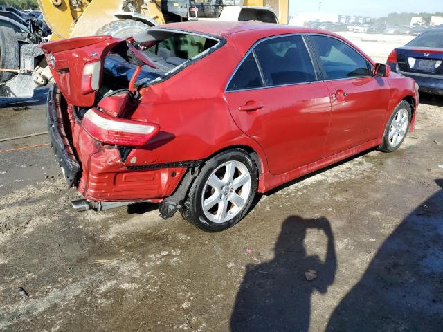 4T1BE46K57U017191 - 2007 TOYOTA CAMRY CE RED photo 3