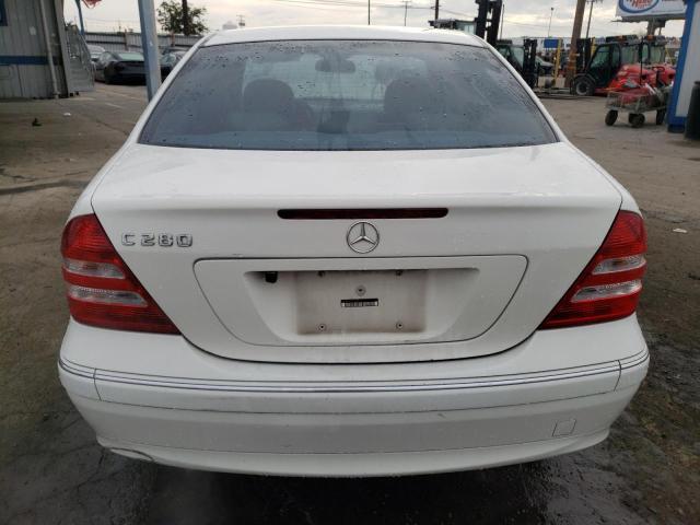 WDBRF54H17A917177 - 2007 MERCEDES-BENZ C 280 WHITE photo 6