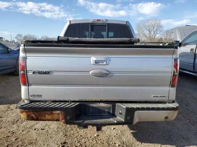 1FTFW1EF2CFA43896 - 2012 FORD F150 SUPERCREW SILVER photo 6