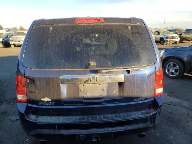 5FNYF4H62DB030786 - 2013 HONDA PILOT EXL BLUE photo 6