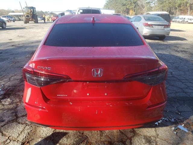 2HGFE1F71NH311740 - 2022 HONDA CIVIC EX RED photo 6