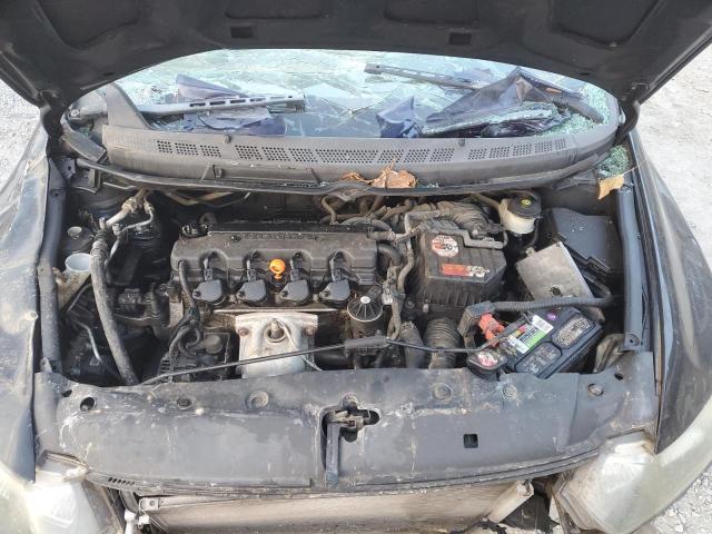 2HGFG128X8H550782 - 2008 HONDA CIVIC EX BLACK photo 11