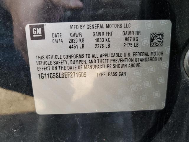 1G11C5SL6EF271609 - 2014 CHEVROLET MALIBU 1LT Qara foto 12