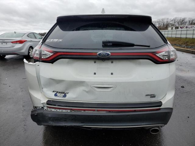 2FMPK4J89JBB00467 - 2018 FORD EDGE SEL WHITE photo 6