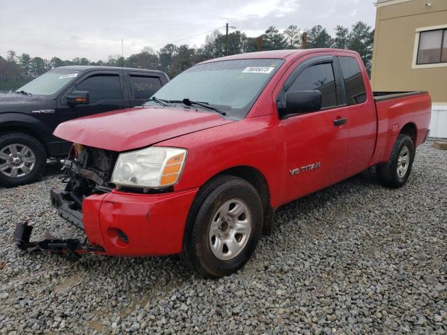 1N6BA06A87N207378 - 2007 NISSAN TITAN XE RED photo 1