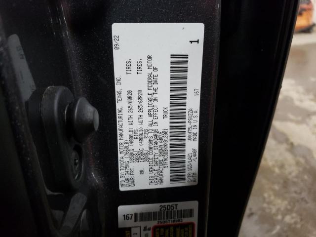 5TFNC5DBXNX012001 - 2022 TOYOTA TUNDRA CREWMAX PLATINUM 灰色 照片 12