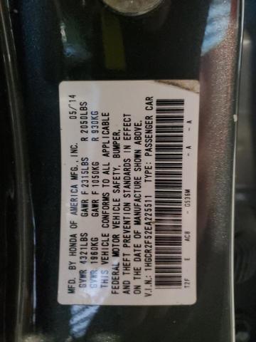 1HGCR2F52EA225511 - 2014 HONDA ACCORD SPORT CHARCOAL photo 13