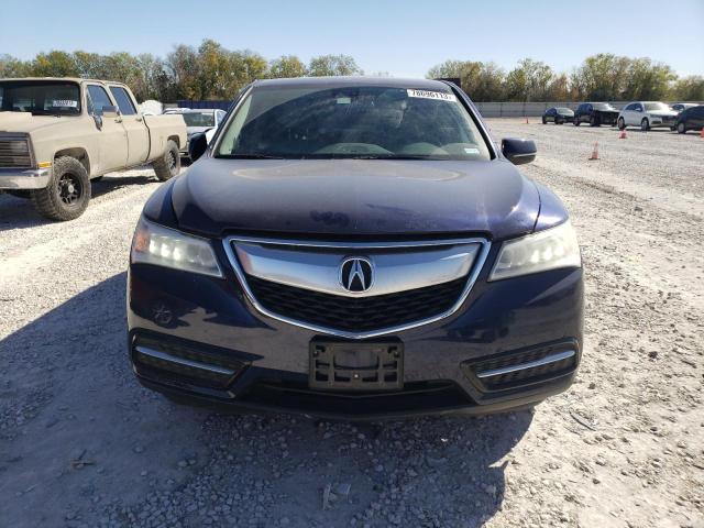 5FRYD3H44FB011429 - 2015 ACURA MDX TECHNOLOGY BLUE photo 5