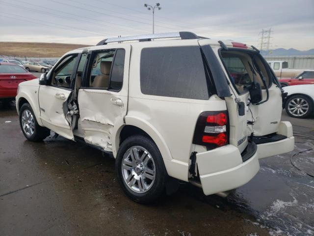 1FMEU75807UB37309 - 2007 FORD EXPLORER LIMITED WHITE photo 2