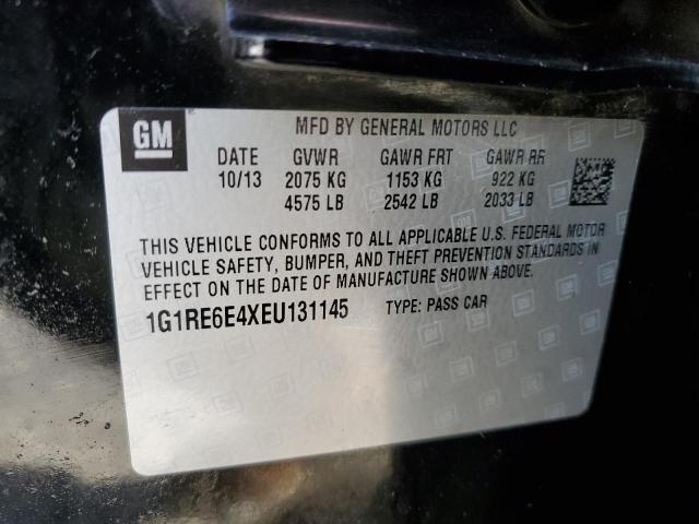 1G1RE6E4XEU131145 - 2014 CHEVROLET VOLT BLACK photo 12