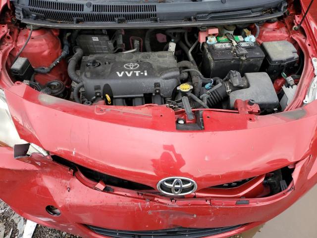 JTDBT4K33A4073484 - 2010 TOYOTA YARIS RED photo 11