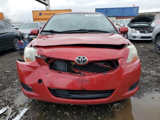 JTDBT4K33A4073484 - 2010 TOYOTA YARIS RED photo 5