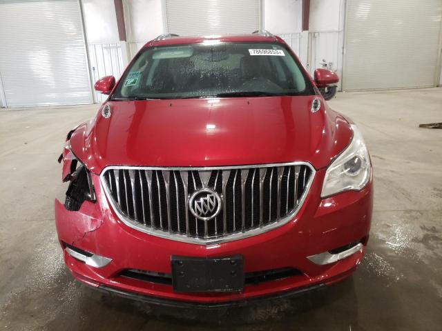 5GAKVDKD0DJ139726 - 2013 BUICK ENCLAVE RED photo 5