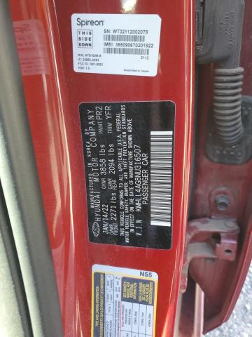 KMHLL4AG8NU316507 - 2022 HYUNDAI ELANTRA SE RED photo 12