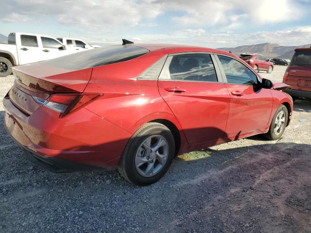 KMHLL4AG8NU316507 - 2022 HYUNDAI ELANTRA SE RED photo 3