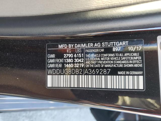 WDDUG8DB2JA369287 - 2018 MERCEDES-BENZ S 560 BROWN photo 12