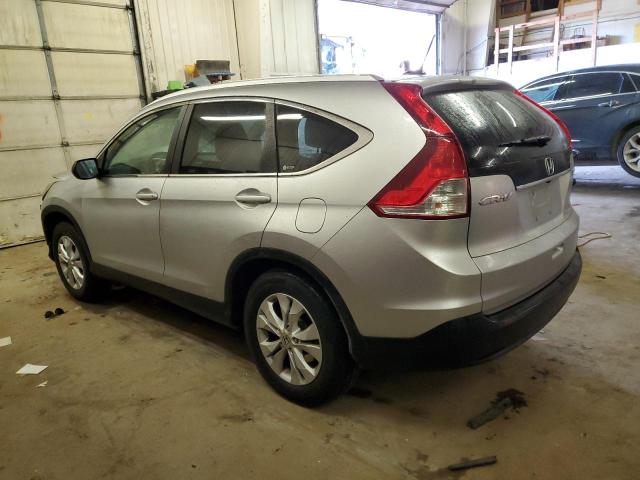 2HKRM4H7XCH601850 - 2012 HONDA CR-V EXL SILVER photo 2