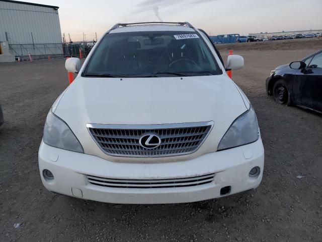 JTJHW31U382061098 - 2008 LEXUS RX 400H WHITE photo 5