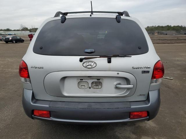 KM8SC73E36U102261 - 2006 HYUNDAI SANTA FE GLS GRAY photo 6