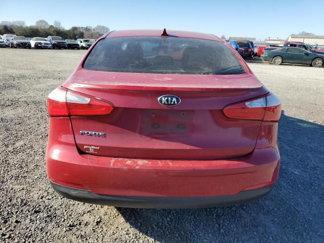 KNAFX4A64F5418294 - 2015 KIA FORTE LX RED photo 6