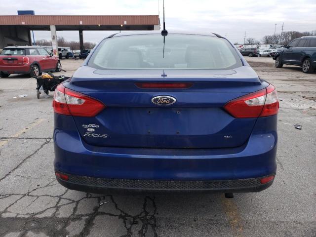 1FAHP3F29CL221971 - 2012 FORD FOCUS SE BLUE photo 6