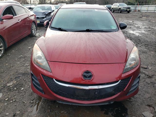 JM1BL1SG6A1231819 - 2010 MAZDA 3 I BURGUNDY photo 5