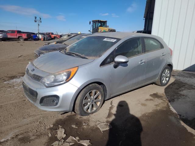 KNADN5A30E6417659 - 2014 KIA RIO EX SILVER photo 1