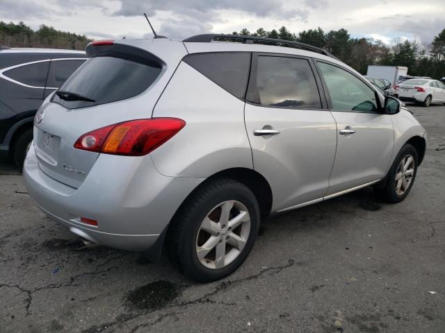 JN8AZ18W79W145799 - 2009 NISSAN MURANO S SILVER photo 3