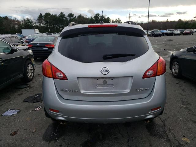 JN8AZ18W79W145799 - 2009 NISSAN MURANO S SILVER photo 6