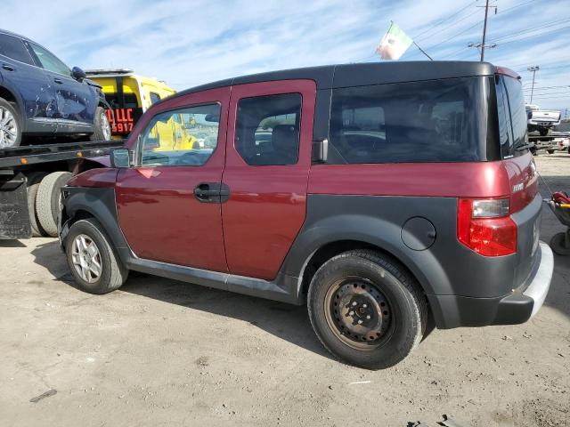 5J6YH283X7L010074 - 2007 HONDA ELEMENT LX RED photo 2