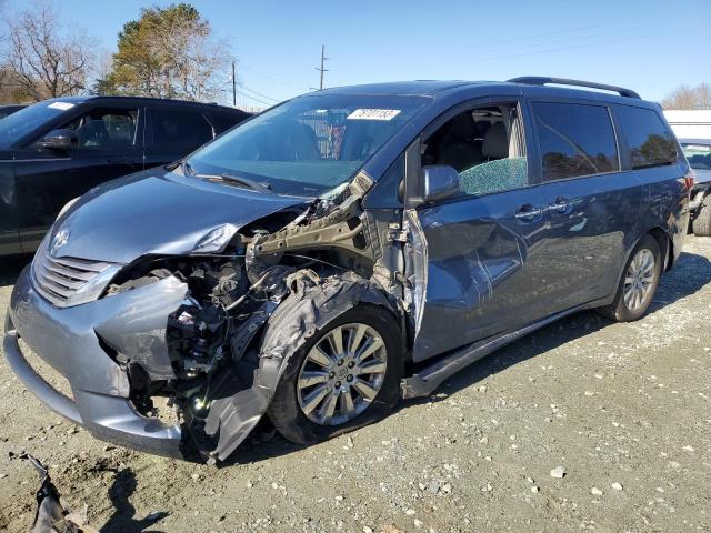 5TDDK3DC7GS140457 - 2016 TOYOTA SIENNA XLE BLUE photo 1